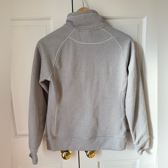 THE NORTH FACE Jacket Womens Medium Gray Full Zip Fleece Sweater Geometric - Picture 5 of 5